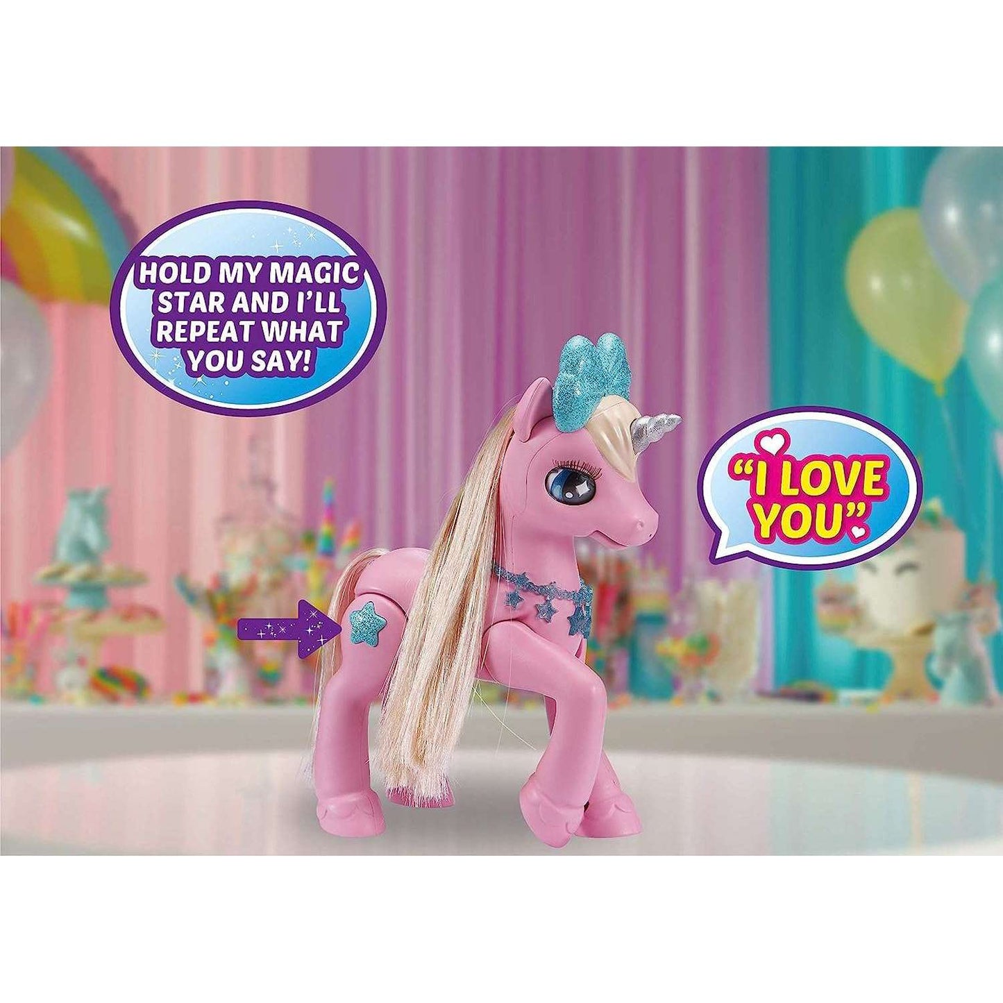 Toys N Tuck:Pets Alive My Magical Unicorn & Stable (Pink),Pets Alive