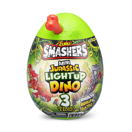 Toys N Tuck:Smashers Mini Jurassic Light Up Dino - Red Stegosaurus,Smashers