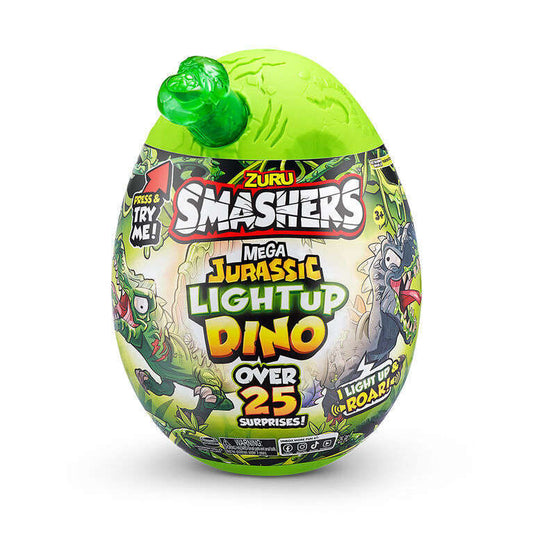 Toys N Tuck:Smashers Mega Jurassic Light Up Dino - Green Spinosaurus,Smashers