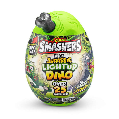 Toys N Tuck:Smashers Mega Jurassic Light Up Dino - Grey T-Rex,Smashers