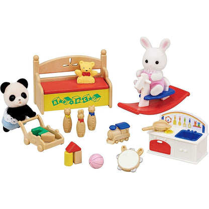 Toys N Tuck:Sylvanian Families Baby's Toy Box Snow Rabbit & Panda Babies,Sylvanian Families