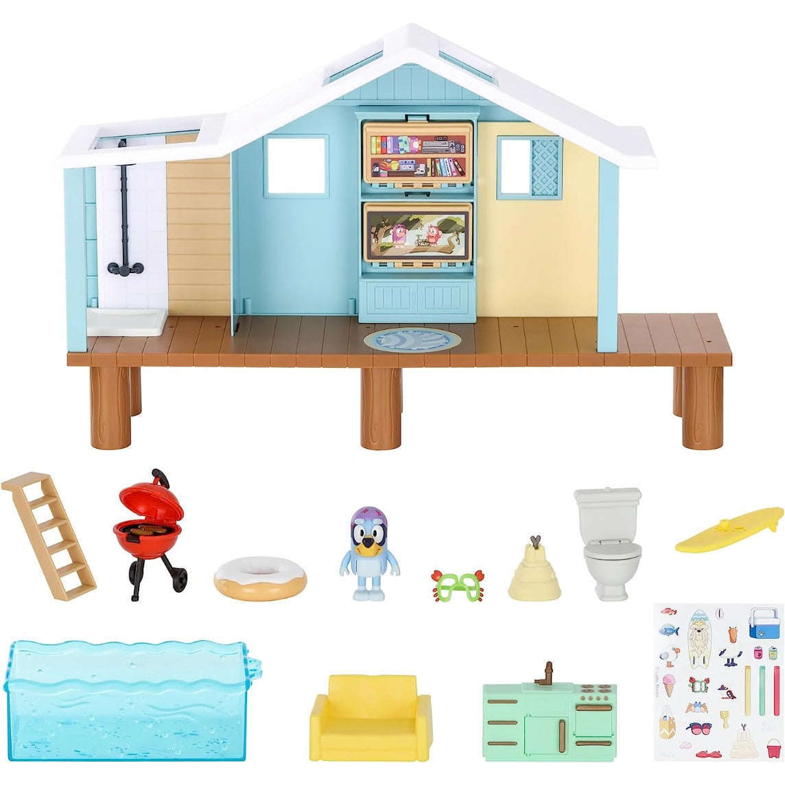 Toys N Tuck:Bluey - Bluey's Beach Cabin,Bluey