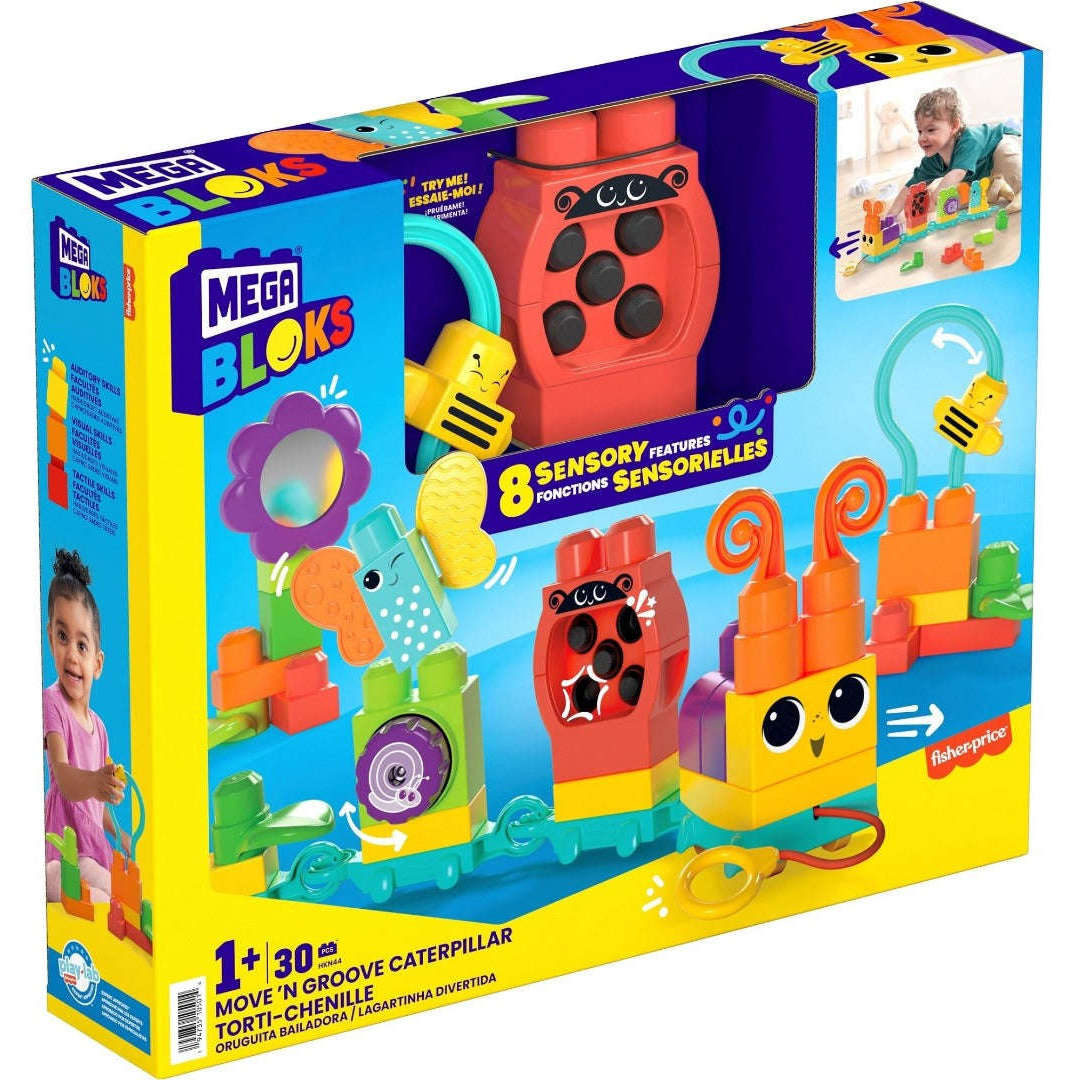 Toys N Tuck:Mega Bloks Move N Groove Caterpillar,Mega Blocks