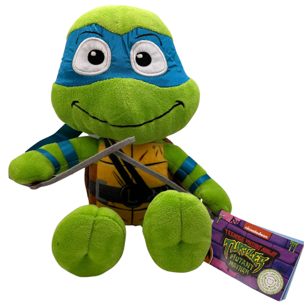 Toys N Tuck:Teenage Mutant Ninja Turtles Mutant Mayhem 9 Inch Plush - Leonardo,Teenage Mutant Ninja Turtles