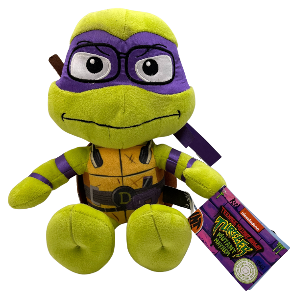 Toys N Tuck:Teenage Mutant Ninja Turtles Mutant Mayhem 9 Inch Plush - Donatello,Teenage Mutant Ninja Turtles