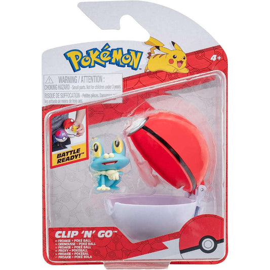 Toys N Tuck:Pokemon Clip 'N' Go - Froakie And Poke Ball,Pokemon