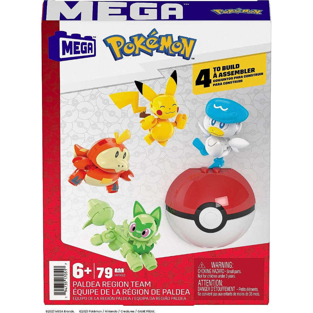 Toys N Tuck:Mega Construx Pokemon - Paldea Region Team,Pokemon