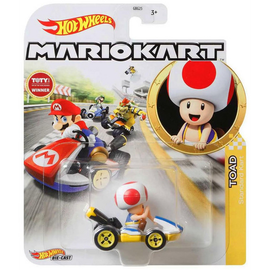 Toys N Tuck:Hot Wheels Mariokart - Toad Standard Kart,Hot Wheels