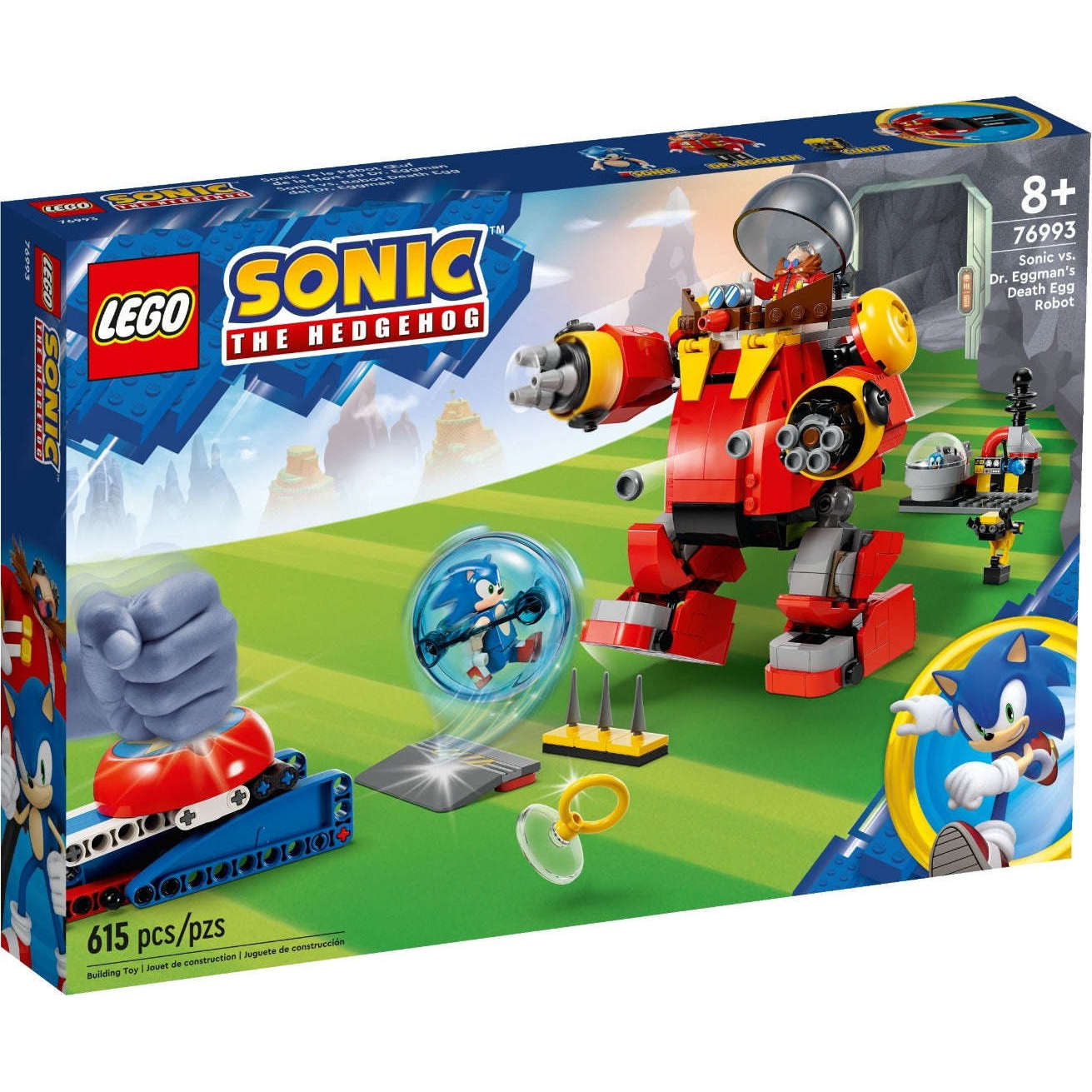 Toys N Tuck:Lego 76993 Sonic The Hedgehog Sonic vs Dr. Eggman's Death Egg Robot,Lego Sonic The Hedgehog