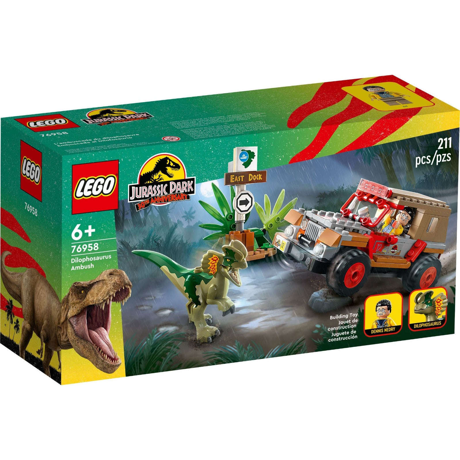 Toys N Tuck:Lego 76958 Jurassic Park Dilophosaurus Ambush,Lego Jurassic Park