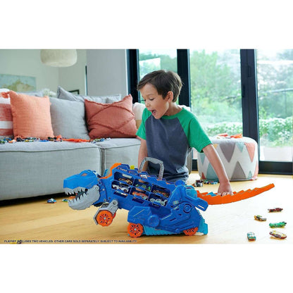 Toys N Tuck:Hot Wheels Ultimate T-Rex Transporter,Hot Wheels