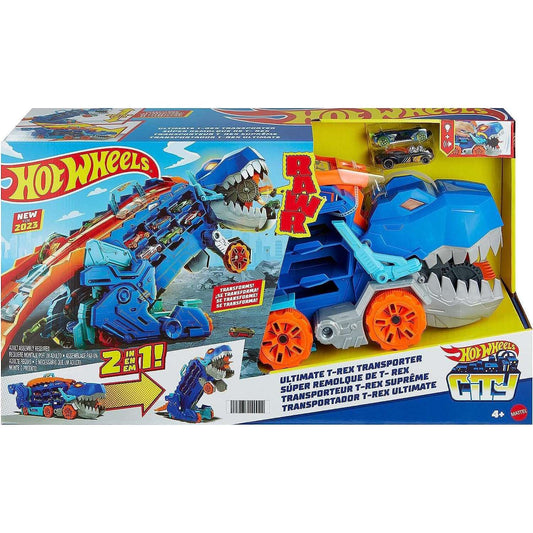 Toys N Tuck:Hot Wheels Ultimate T-Rex Transporter,Hot Wheels