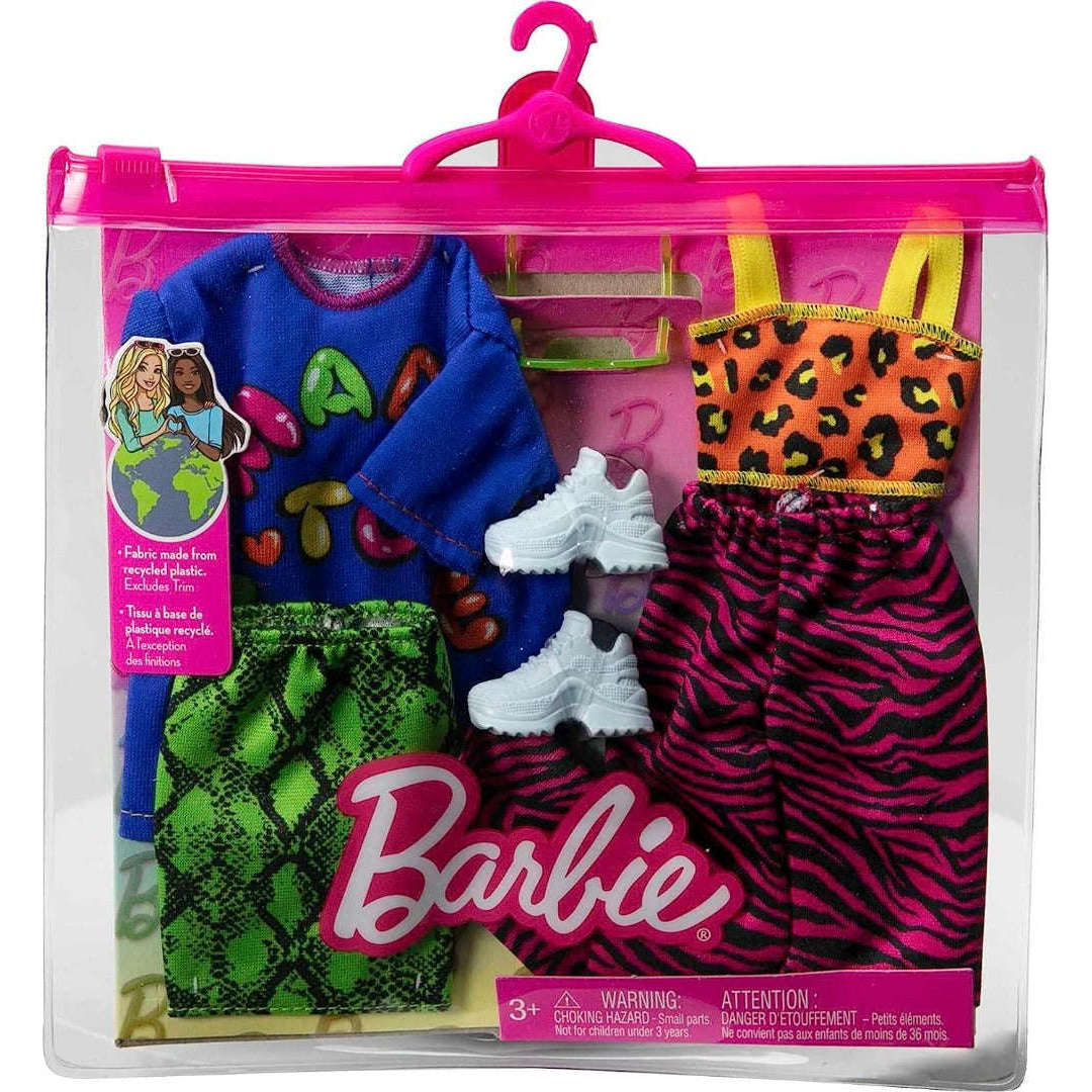 Toys N Tuck:Barbie Fashionistas Outfits 2 Pack (HJT36),Barbie