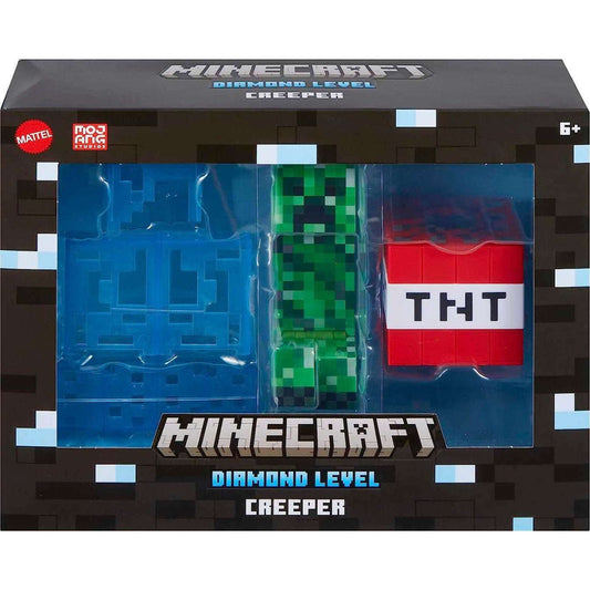 Toys N Tuck:Minecraft Diamond Level 5.5 Inch Collector Figure - Creeper,Minecraft
