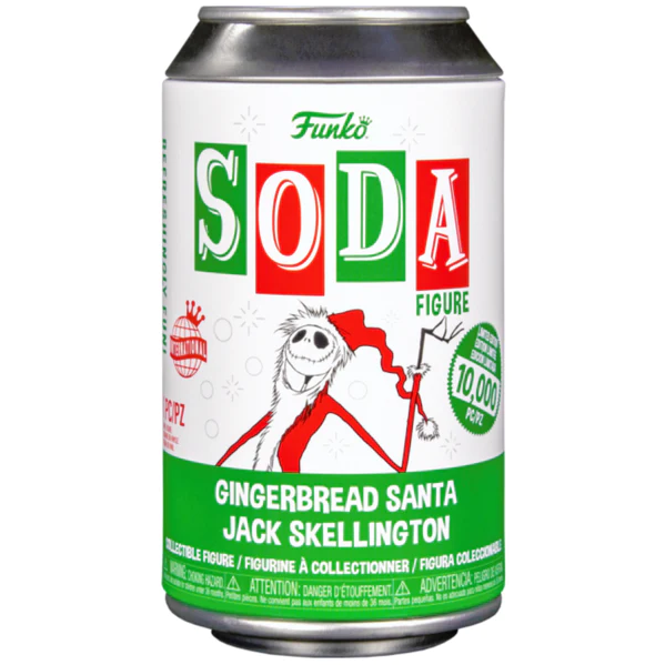 Toys N Tuck:Funko Soda Figure - Gingerbread Santa Jack Skellington,Disney