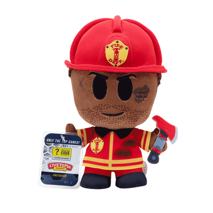 Toys N Tuck:DevSeries 8 Inch Plush - Livetopia Firefighter,DevSeries