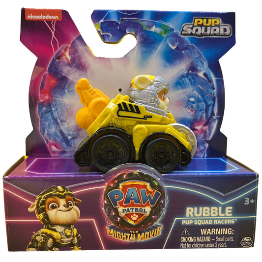Toys N Tuck:Paw Patrol The Mighty Movie Pup Squad Racers - Rubble,Paw Patrol