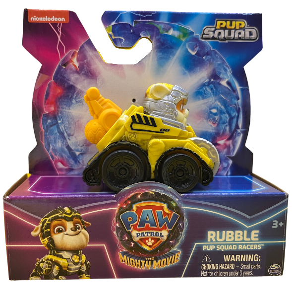 Toys N Tuck:Paw Patrol The Mighty Movie Pup Squad Racers - Rubble,Paw Patrol