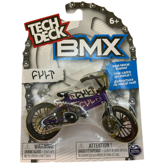 Toys N Tuck:Tech Deck Single Pack BMX - Cult (Purple & Black),Tech Deck