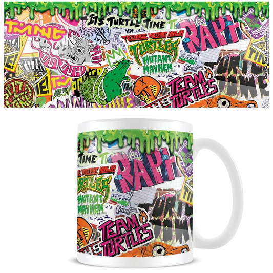 Toys N Tuck:Everyday Mug - Teenage Mutant Ninja Turtles: Mutant Mayhem (Sticker Bomb),Teenage Mutant Ninja Turtles