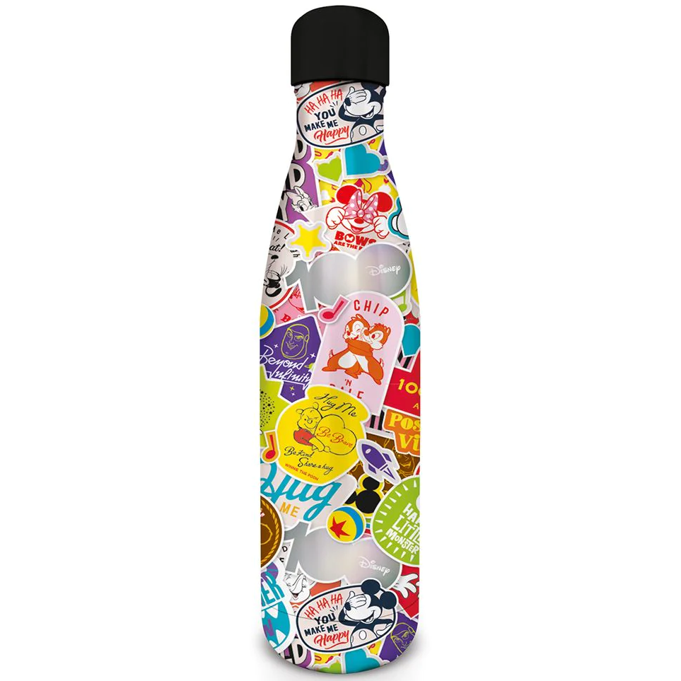 Toys N Tuck:Metal Water Bottle Disney 100 (Happy Faces),Disney