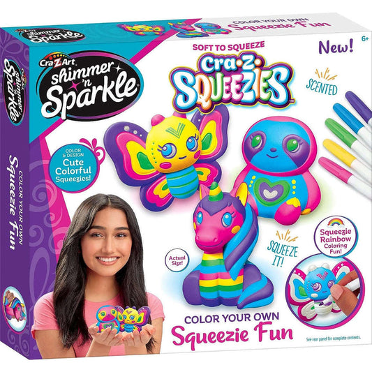 Toys N Tuck:Shimmer 'n Sparkle Colour Your Own Squeezie Fun,Shimmer 'n Sparkle