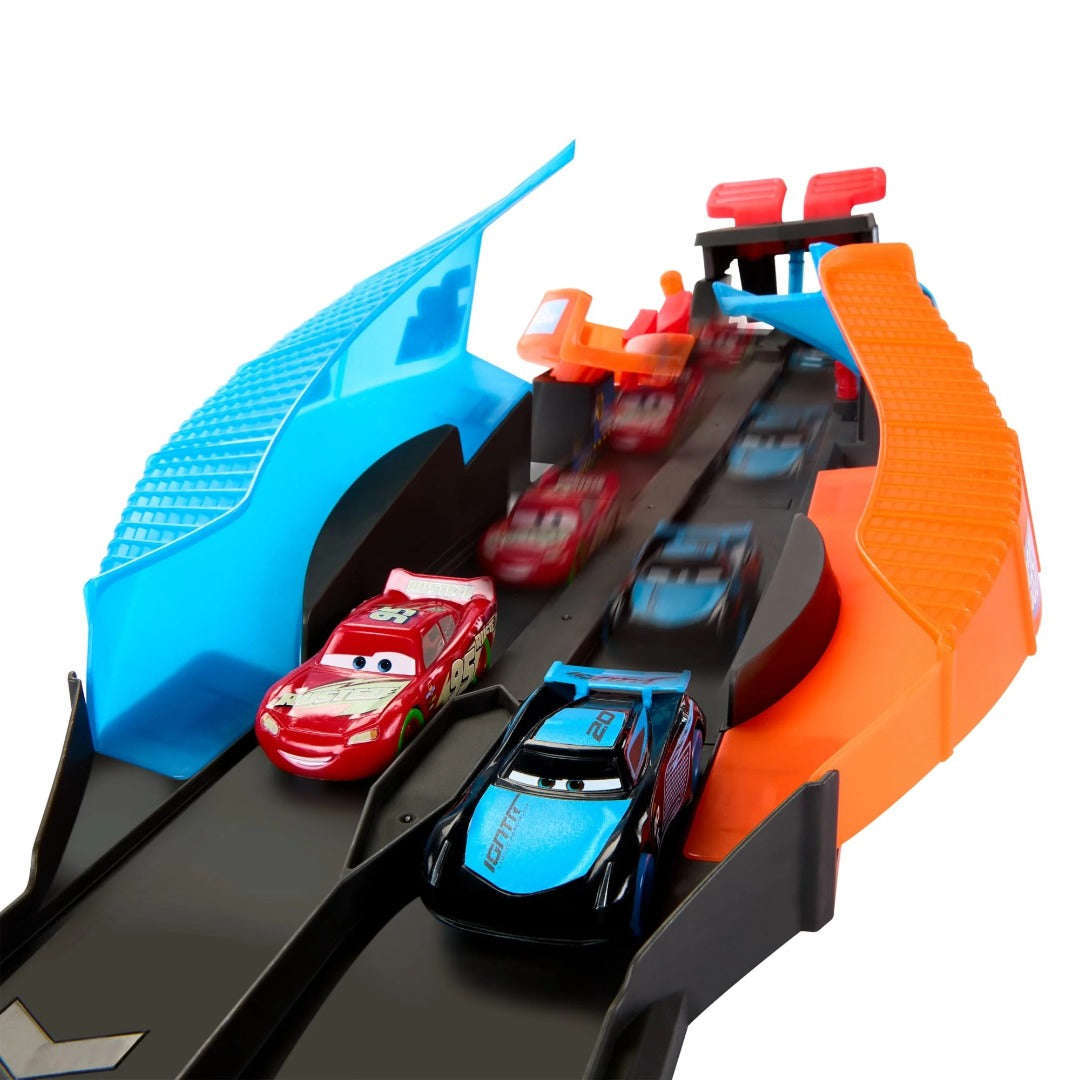 Toys N Tuck:Disney Pixar Cars Glow Racers Launch and Criss-Cross Glow Race Playset,Cars