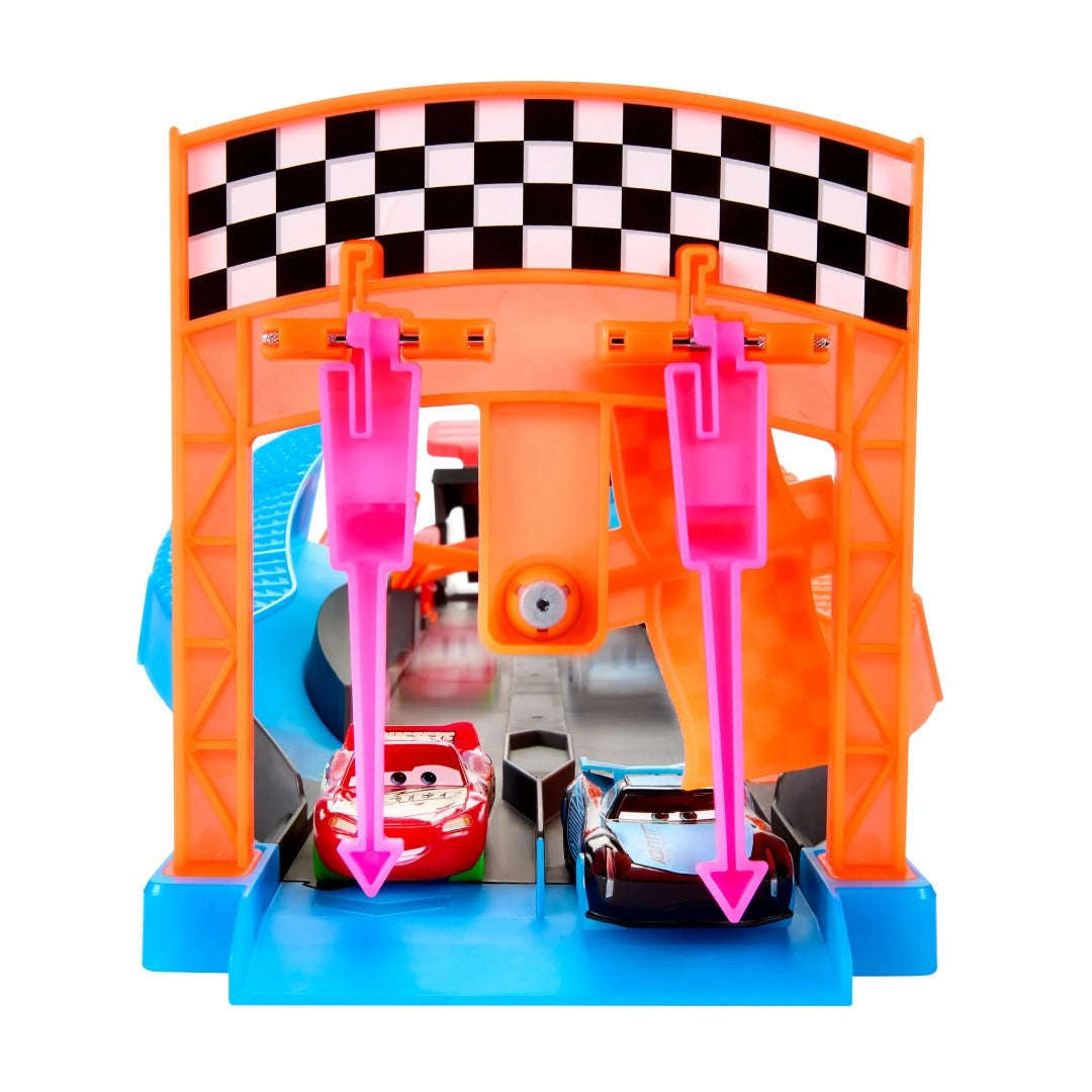 Toys N Tuck:Disney Pixar Cars Glow Racers Launch and Criss-Cross Glow Race Playset,Cars