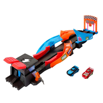 Toys N Tuck:Disney Pixar Cars Glow Racers Launch and Criss-Cross Glow Race Playset,Cars