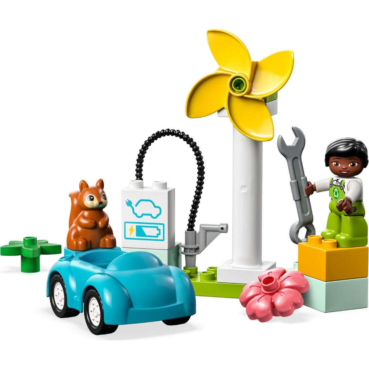 Toys N Tuck:Lego 10985 Duplo Wind Turbine and Electric Car,Lego Duplo