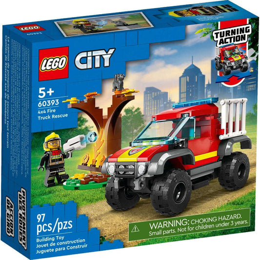 Toys N Tuck:Lego 60393 City 4x4 Fire Truck Rescue,Lego City