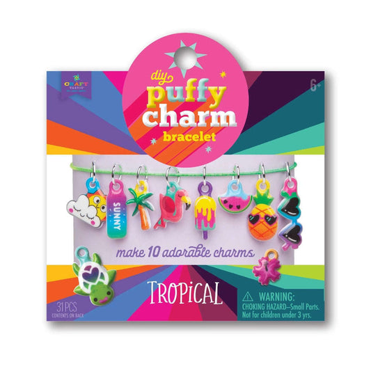 Toys N Tuck:DIY Puffy Charm Bracelet - Tropical,Craft Tastic