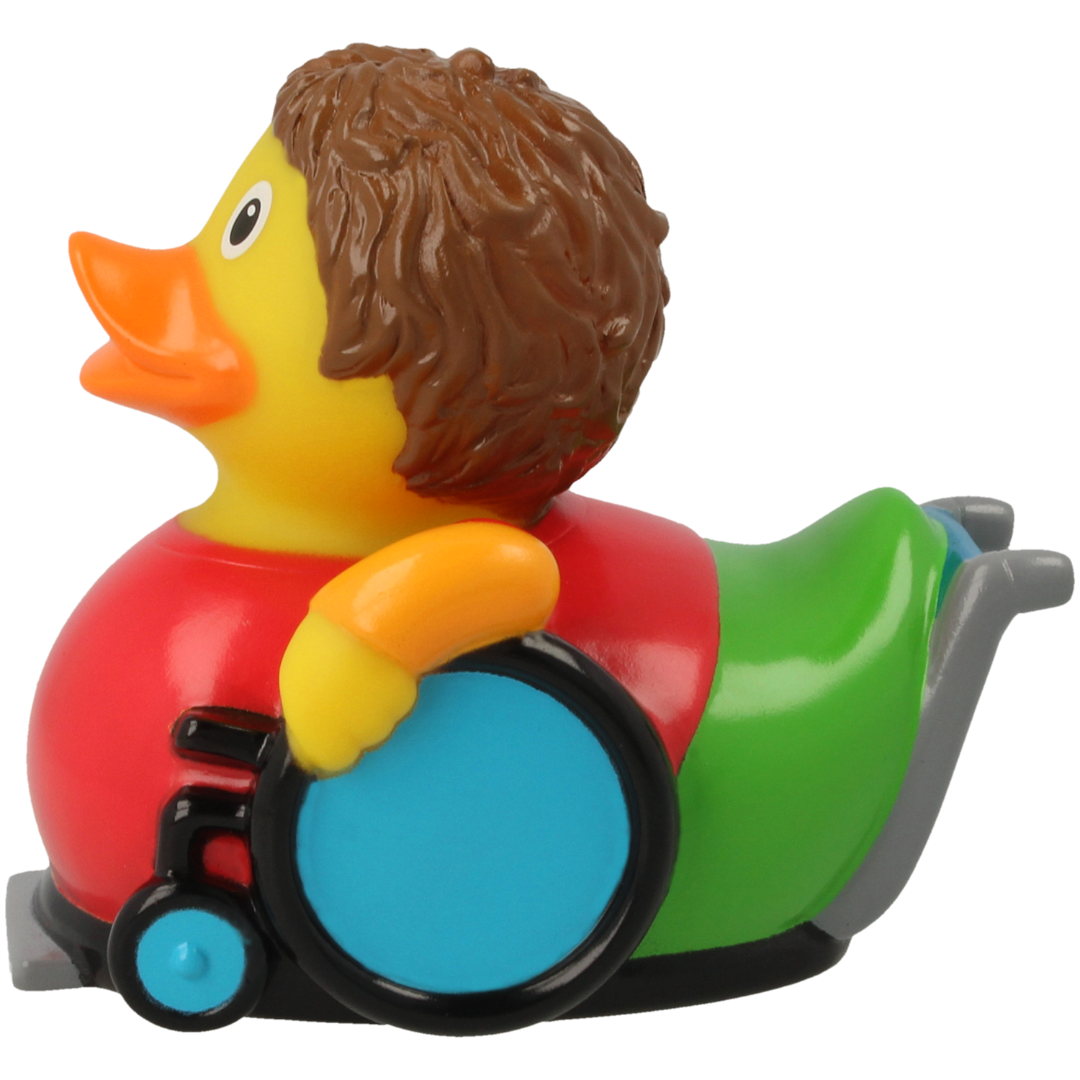 Toys N Tuck:Lilalu Collectable Rubber Duck - Wheelchair Duck,Lilalu