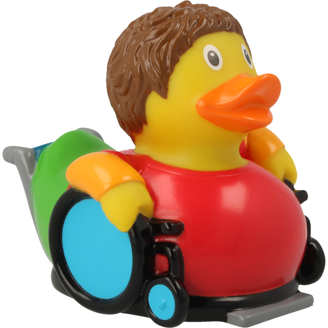 Toys N Tuck:Lilalu Collectable Rubber Duck - Wheelchair Duck,Lilalu