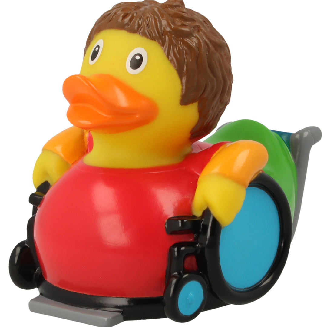 Toys N Tuck:Lilalu Collectable Rubber Duck - Wheelchair Duck,Lilalu