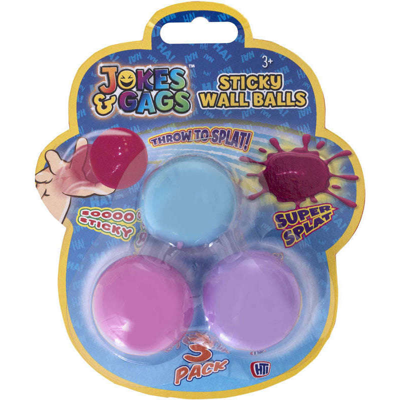 Toys N Tuck:Sticky Wall Balls - Colour Blast,HTI