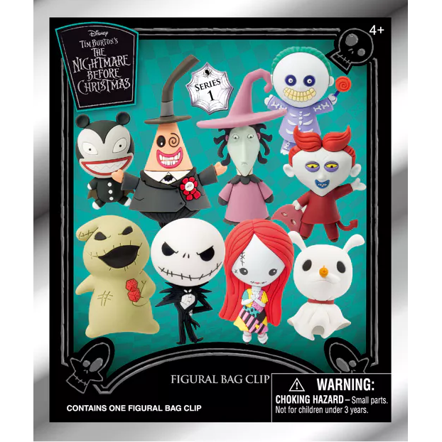 Toys N Tuck:The Nightmare Before Christmas 3D Foam Bag Clip Series 1,Disney