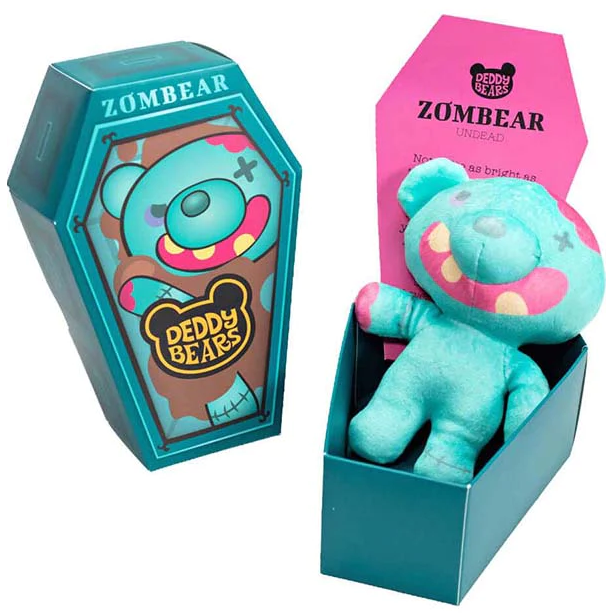 Toys N Tuck:Deddy Bears 5 Inch Plush Zombear In Coffin,Deddy Bears