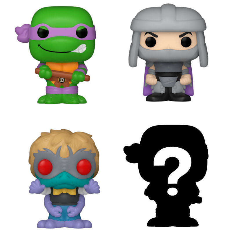 Toys N Tuck:Bitty Pop! TMNT 4 Pack - Donatello,Shredder,Baxter Stockman and Mystery Bitty,Teenage Mutant Ninja Turtles