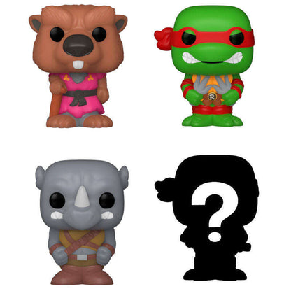 Toys N Tuck:Bitty Pop! TMNT 4 Pack - Splinter,Raphael,Rocksteady and Mystery Bitty,Teenage Mutant Ninja Turtles
