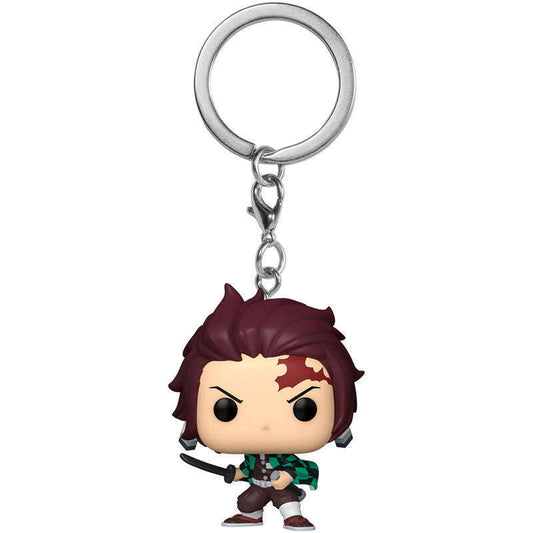 Toys N Tuck:Funko Pocket Pop Keychain - Demon Slayer - Tanjiro Kamado,Demon Slayer