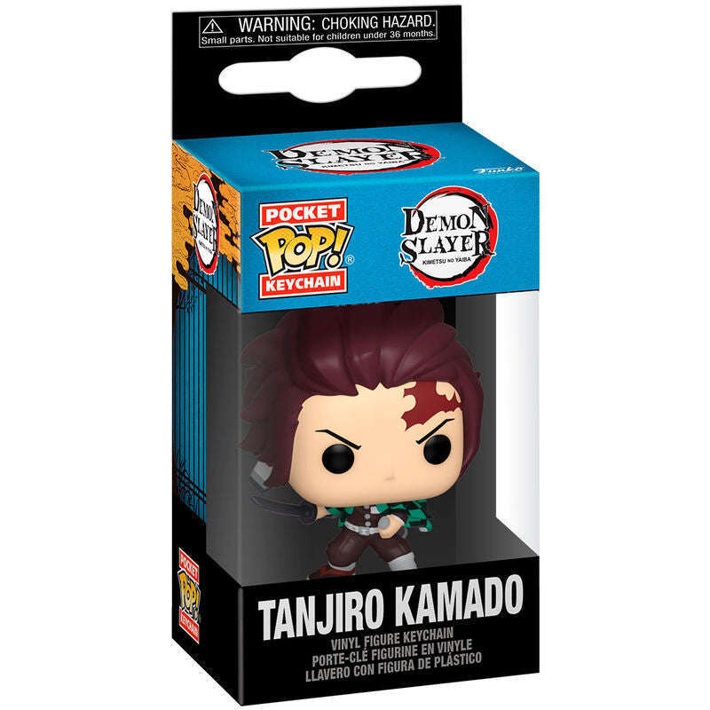 Toys N Tuck:Funko Pocket Pop Keychain - Demon Slayer - Tanjiro Kamado,Demon Slayer