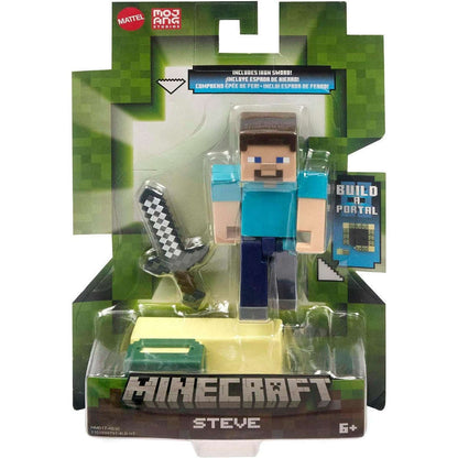 Toys N Tuck:Minecraft 3.25'' Figures - Steve Build A Portal,Minecraft