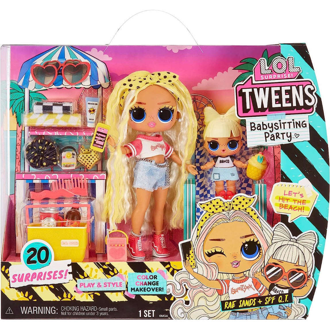Toys N Tuck:LOL Surprise! Tween Babysitting Beach Party Rae Sands & Spf Q.T.,LOL surprise