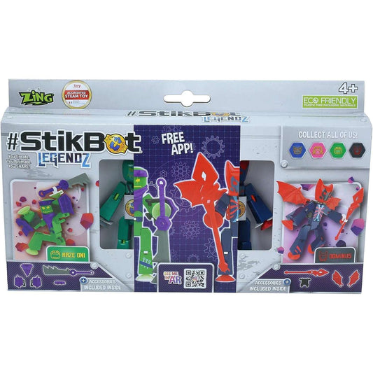 Toys N Tuck:Zing #Stikbot Legendz Dominus & Raze Oni,Stikbot