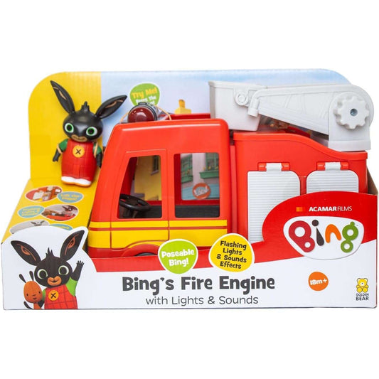 Toys N Tuck:Bing's Fire Engine With Lights & Sounds,Bing