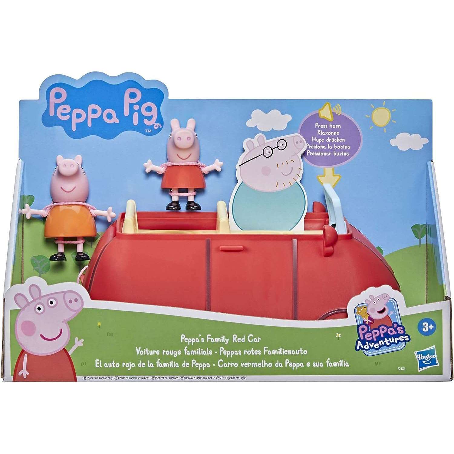 Toys N Tuck:Peppa Pig Peppa's Family Red Car,Peppa Pig