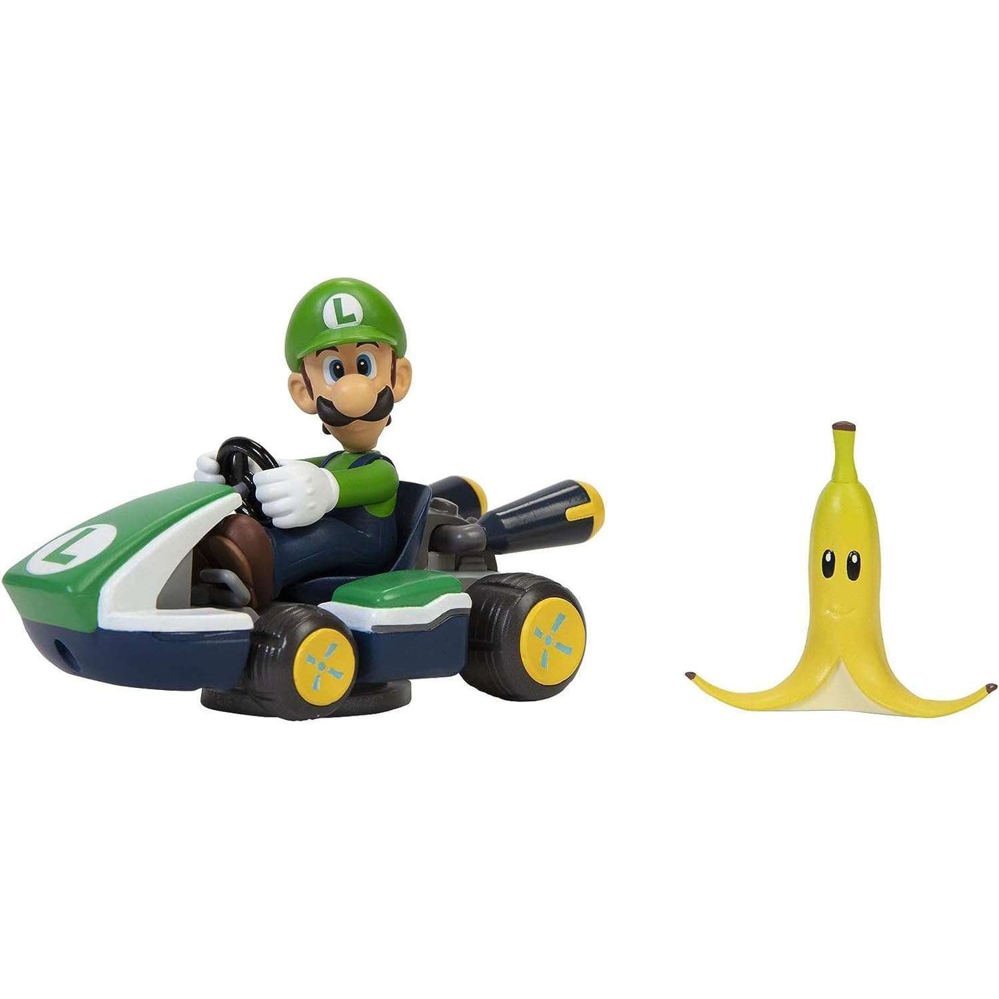 Toys N Tuck:Super Mario Spin Out Luigi Kart With Banana,Super Mario