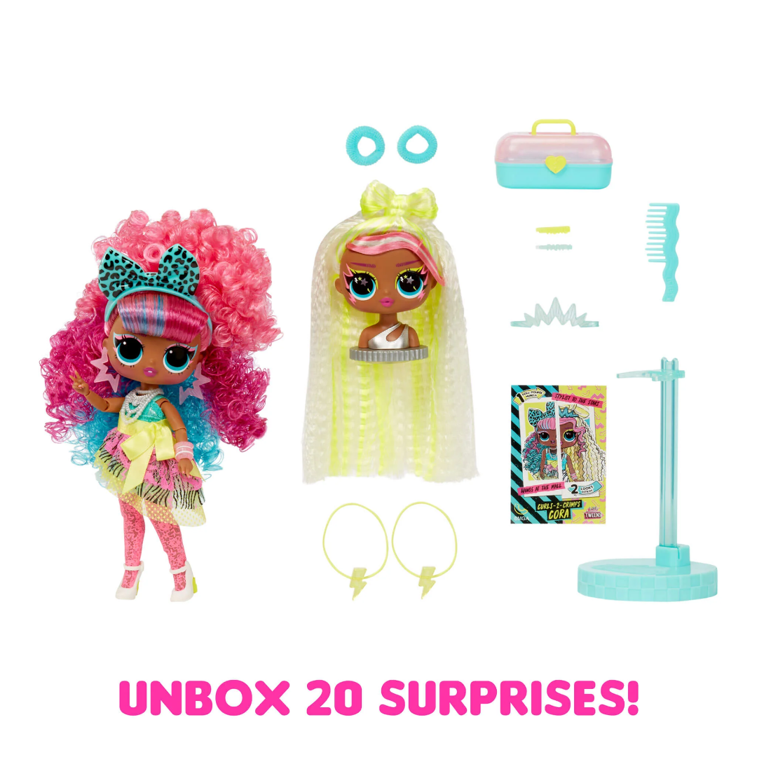 Toys N Tuck:LOL Surprise! Tweens Surprise Swap Curls-2-Crimps Cora,LOL surprise