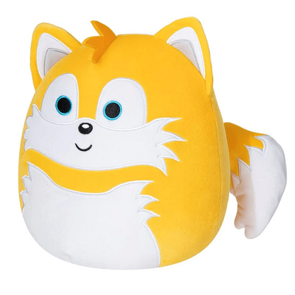 Toys N Tuck:Squishmallows Sonic The Hedgehog 10 Inch Plush - Tails,Sonic The Hedgehog